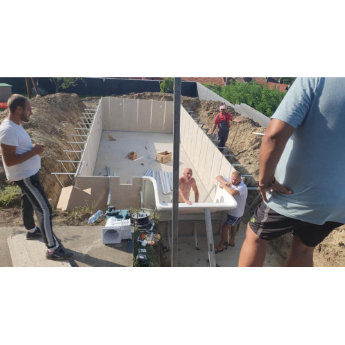 Plastik Panel Havuz Gövde Montajı