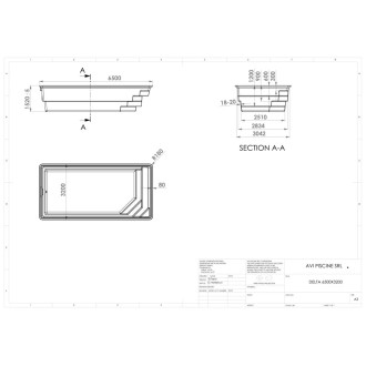  Bazen DELTA 6,5 x 3,2 x 1,5 m