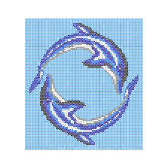REVIGLASS MURAL DELFINES CIRCULO