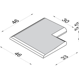 Rubni kamen VENECIJA spoljašnji ugao