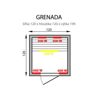 Infracrvena sauna GRENADA 2