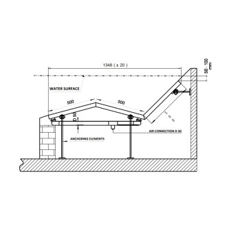 Vodeni krevet za betonske bazene