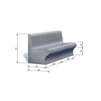 Topla klupa 100x110x80cm