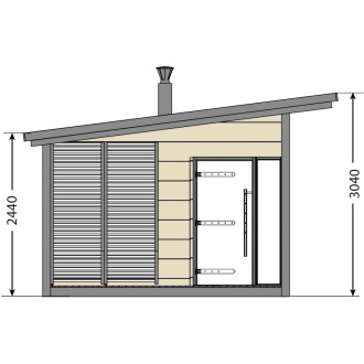 Sauna SOLID OUTDOOR 2